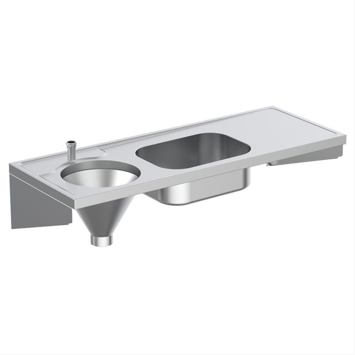 S3338MY: Left-Handed, Top Inlet Armitage Shanks Dee Slop Hopper With Sink