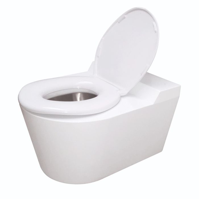 Pland White Stainless Steel Bariatric Toilet URV132