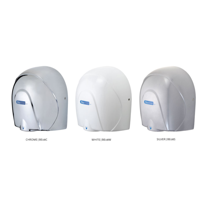 Biodrier Eco High Speed Energy Efficient Dryer White, Chrome, Silver Biodrier Eco High Speed Energy Efficient Dryer White, Chrome, Silver