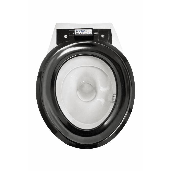 Black Heavy Duty Anti-Vandal Toilet Seat