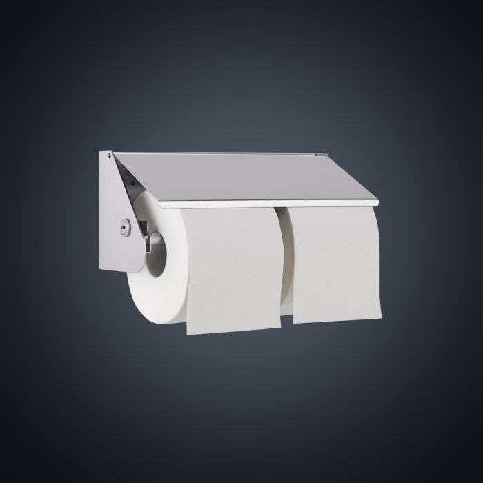 Prestige Double Anti-Theft Toilet Roll Holder (With Cover) (Polished Stainless Steel) Prestige Double Anti-Theft Toilet Roll Holder (With Cover) (Polished Stainless Steel)