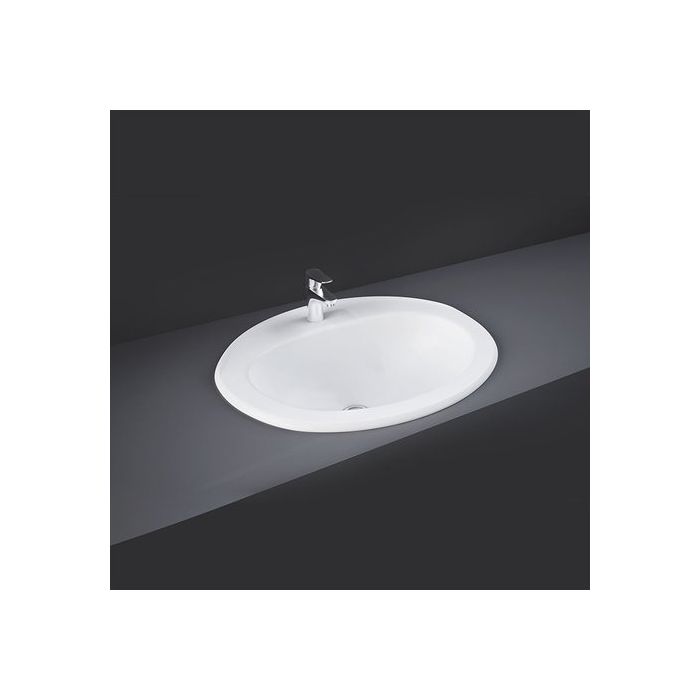 RAK-Mira 56cm Over Counter Wash Basin with 1 Taphole | Commercial Washrooms