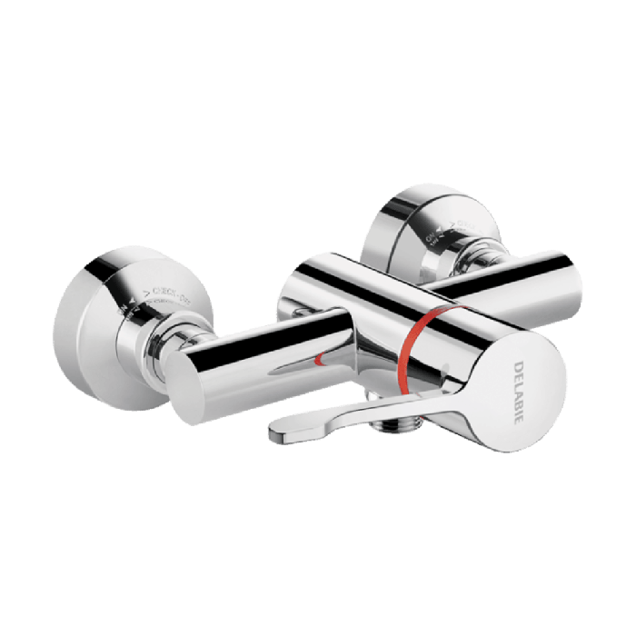 Delabie Sequential Thermostatic Lever Shower Mixer Valve Bottom Outlet