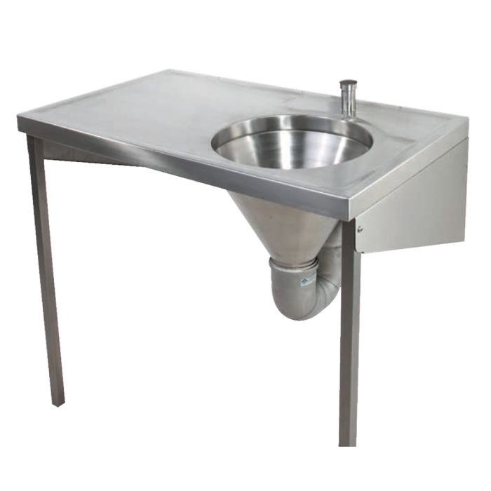 Pland Java Stainless Steel Medical Slop Hopper Waste Disposal Unit