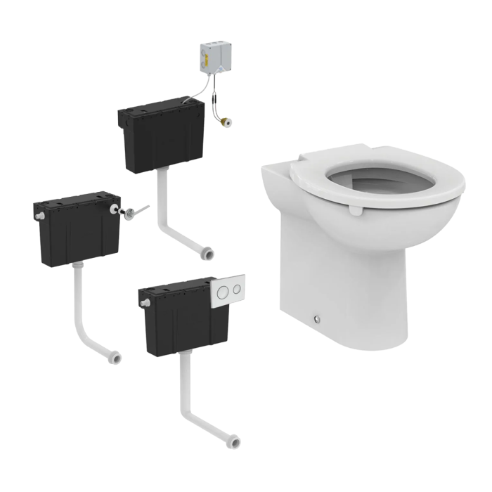 Armitage Shanks Contour 21 Back-to-Wall Toilet Pack with Lever Flush