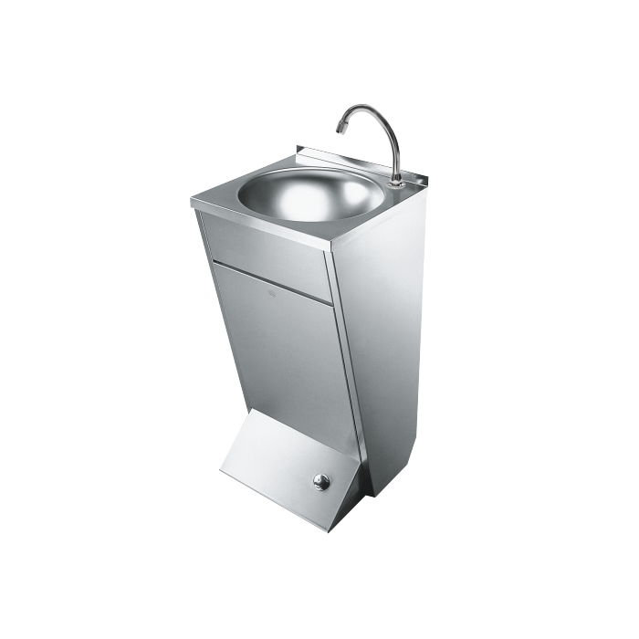 KWC DVS Foot Operated Stainless Steel Wash Hand Basin KWC DVS Foot Operated Stainless Steel Wash Hand Basin