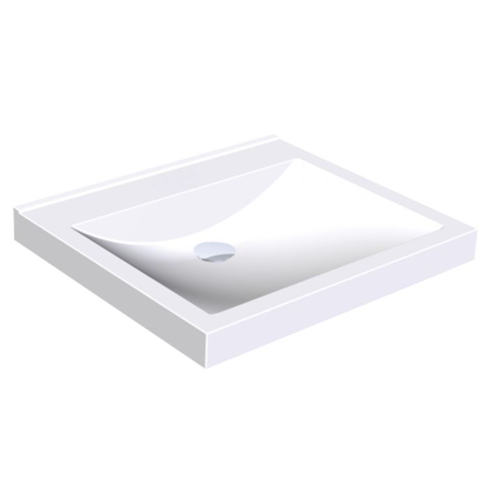 KWC DVS Miranit Quadro Washbasins - Single Station without Tap Holes KWC DVS Miranit Quadro Washbasins - Single Station without Tap Holes
