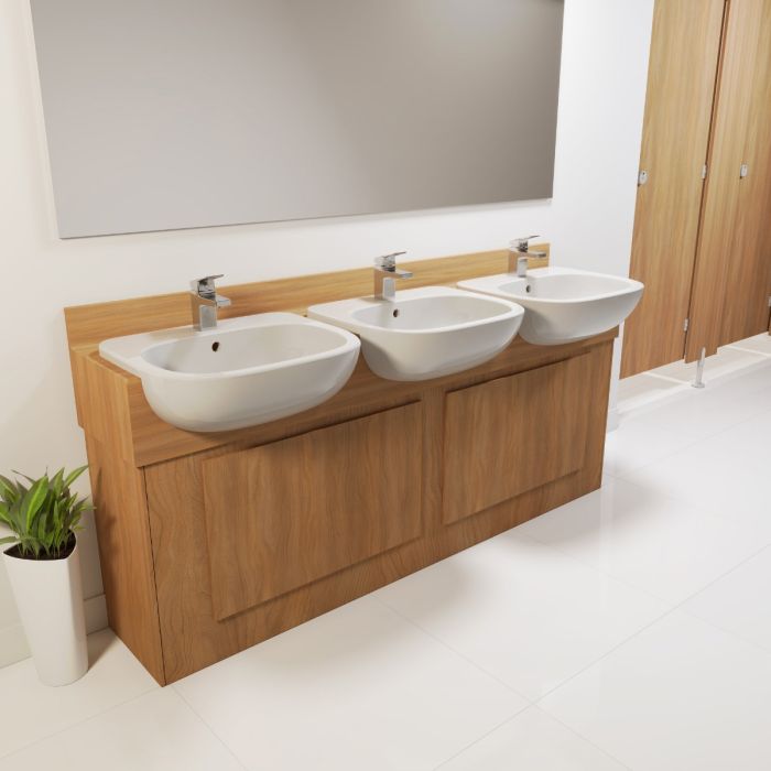 HPL Postformed Laminated Vanity Top (Semi-Recessed Style)