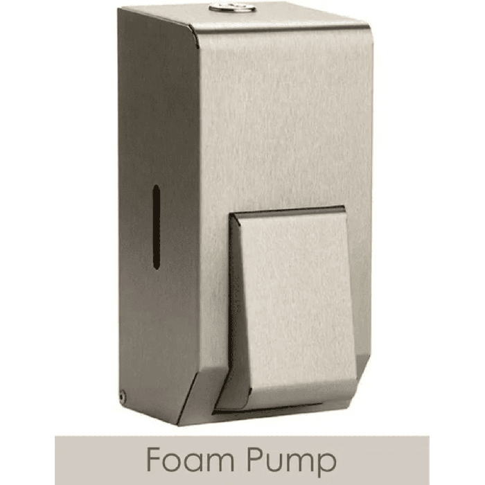 Small Brushed Stainless Steel Foam Soap Dispenser, PL10FMBS