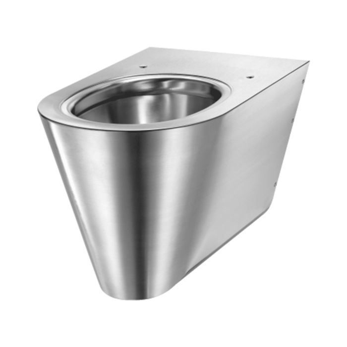 Delabie Stainless Steel Wall-Hung S21 S Toilet Pan Delabie Stainless Steel Wall-Hung S21 S Toilet Pan