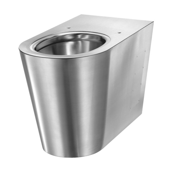 Delabie Stainless Steel S21P Floor-Standing Toilet Pan Delabie Stainless Steel S21P Floor-Standing Toilet Pan