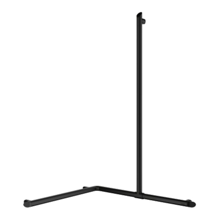 Delabie Be-Line Matte Black Aluminium Grab Bar And Shower Head Rail Delabie Be-Line Matte Black Aluminium Grab Bar And Shower Head Rail