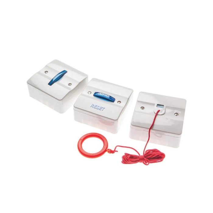 Disabled Toilet Room Alarm Kit System - White Plastic Disabled Toilet Room Alarm Kit System - White Plastic