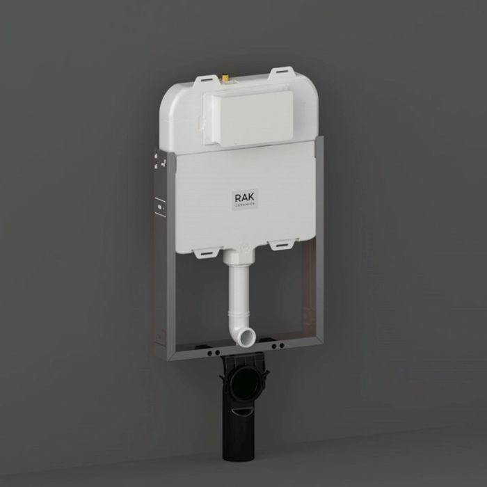 RAK-Ecofix 8cm Slimline Front Flush Concealed Toilet Cistern and Half Frame