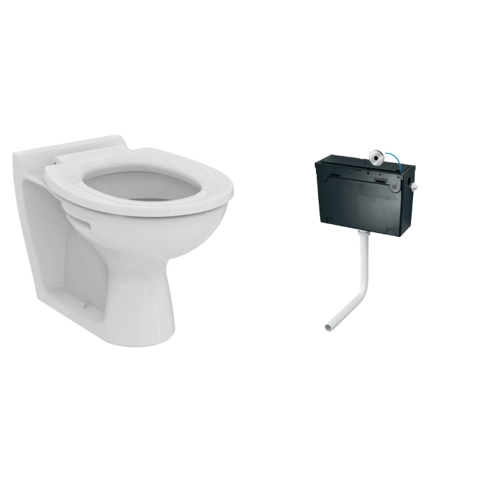 Armitage Shanks Contour 21 355mm Back To Wall School Toilet Pack with Sensor Flush Cistern Armitage Shanks Contour 21 355mm Back To Wall School Toilet Pack with Sensor Flush Cistern