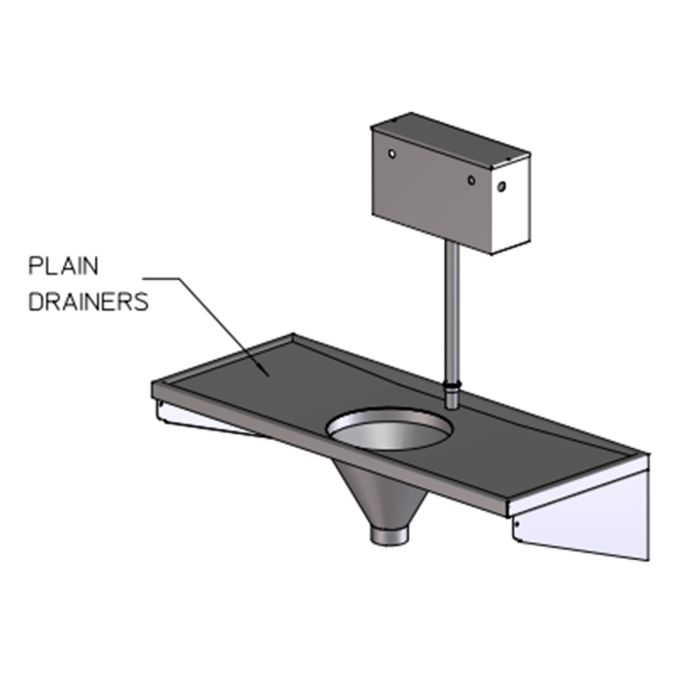 Stainless Steel Sluice Sink with Cistern | Pland Stainless Steel Sluice Sink with Cistern | Pland