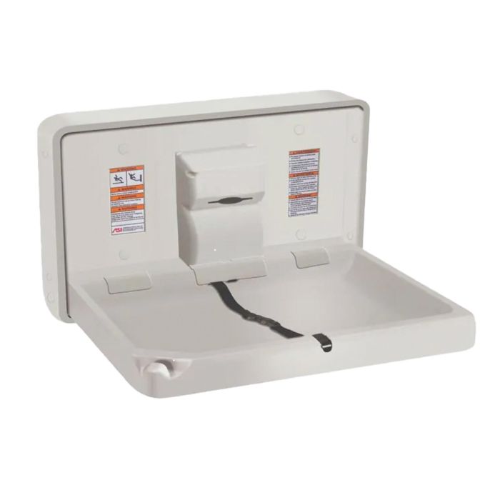 ASI Horizontal Plastic Baby Changing Station | Open | Commercial Washrooms ASI Horizontal Plastic Baby Changing Station | Open | Commercial Washrooms
