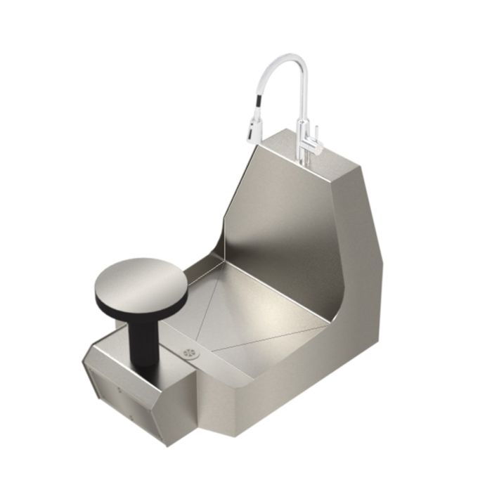 Tahara Stainless Steel Wudu Washing Station 