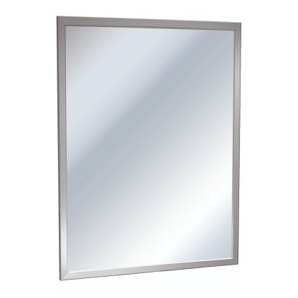 ASI Stainless Steel Inter-Lok Angle Frame Mirror - Plate Glass | Commercial Washrooms