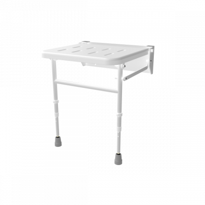 NymaPRO Wall Mounted Shower Seat With Legs - without padding | Commercial Washrooms
