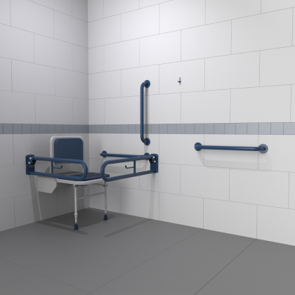 NymaPRO Doc M Changing Room Pack with Mild Steel Concealed Fixings - Dark Blue | Commercial Washrooms