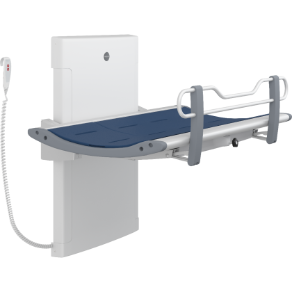 Pressalit 3000 Showering and Changing Table with Electric height Adjustment | Commercial Washrooms