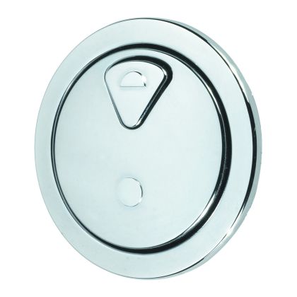 Dudley Chrome Plated Round 73.5mm Dual Flush Push Button | Dudley Resan