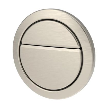 Geo Dual Flush Button - Brushed Nickel | Dudley