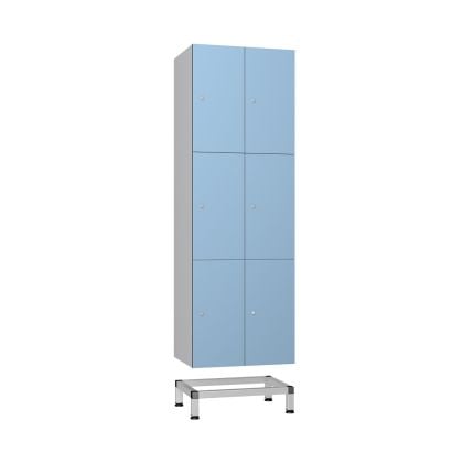 Aluminuim Locker Stand for 2 Units | Commercial Washrooms