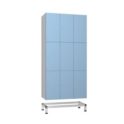 Aluminuim Locker Stand for 3 Units | Commercial Washrooms