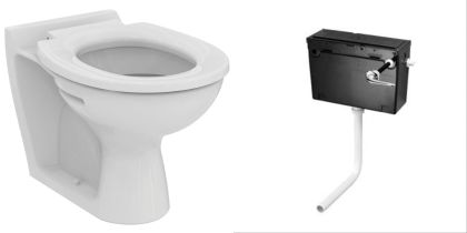 Armitage Shanks Contour 21 355mm Back To Wall School Toilet and Cistern