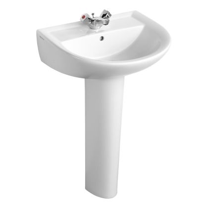 Armitage Shanks Sandringham 21 55cm Washbasin with 1 Taphole and Overflow | Commercial Washrooms