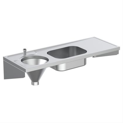 S3338MY: Left-Handed, Top Inlet Armitage Shanks Dee Slop Hopper With Sink