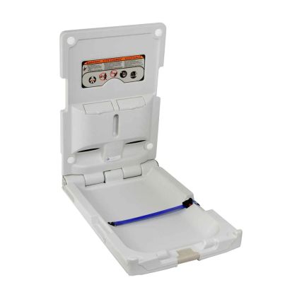 White Wall Mounted Vertical Changing Table | Dolphin