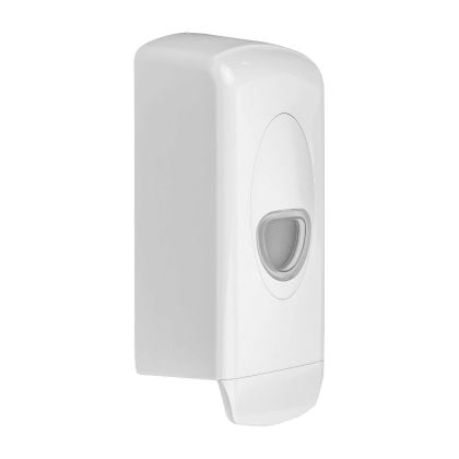 CW 1 Ltr White Plastic Refillable Soap Dispenser | Commercial Washrooms