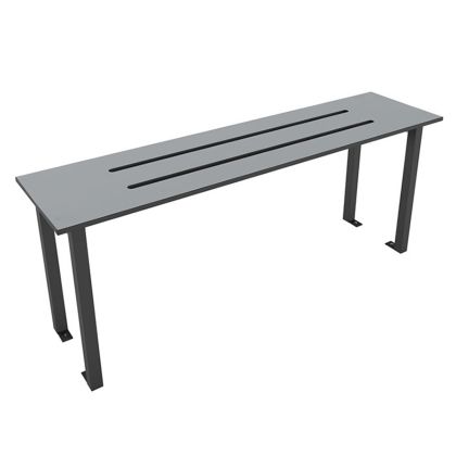 Budget Changing Room Bench Seat with Black Frame