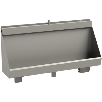 KWC DVS Centinel Wall Hung Stainless Steel Urinal Trough (Concealed Cistern) | Commercial Washrooms