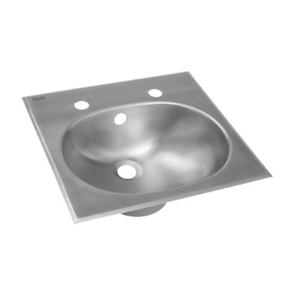 KWC DVS Inset Stainless Steel Wash Hand Basin with Circular Bowl