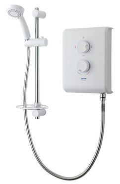 Triton T70Z electric shower 7.5kw White/Chrome Plated | Commercial Washrooms