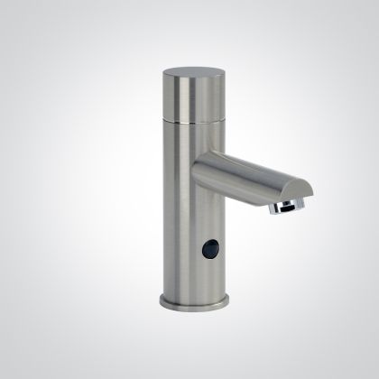 Dolphin Deck Mounted Touch Free Infrared Sensor Tap - Polished Chrome with Battery