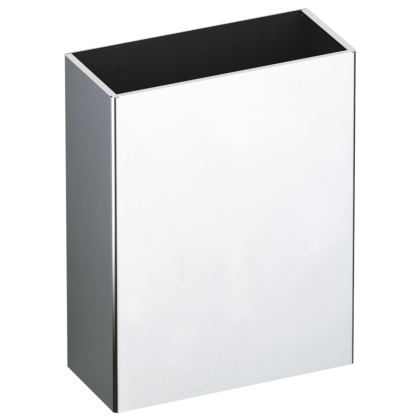Delabie Wall Mounted Rectangular Bin Without Lid, 25L Polished