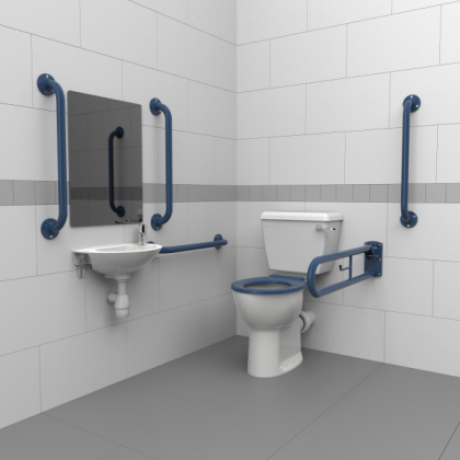 NymaPRO Close Coupled Doc M Toilet Pack with Exposed Fixings