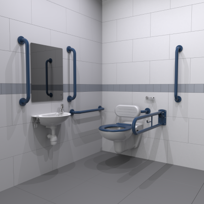 NymaPRO Wall Hung Doc M Toilet Pack with Concealed Grab Rail Fixings