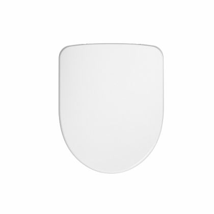 Twyford E100 Round Toilet Seat and Cover with Plastic Bottom Fix Hinges