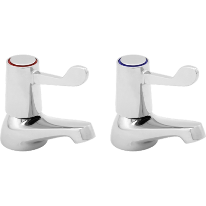 KWC DVS Pair of Lever Action Basin Taps