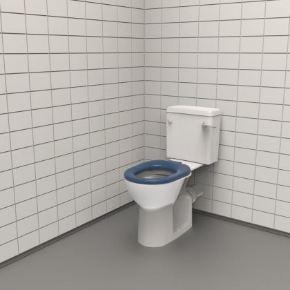 NymaPRO Close Coupled Doc M Toilet with Blue Seat