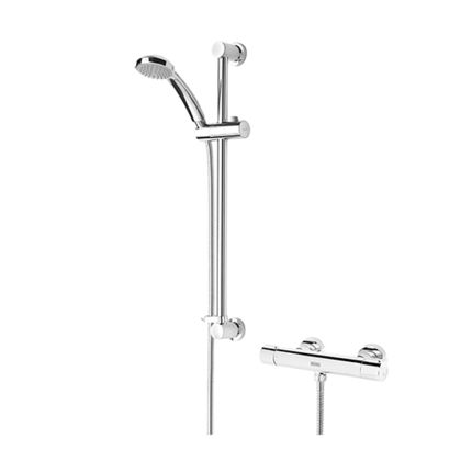 Frenzy Thermostatic Bar Shower with Multi Function Handset | Bristan 