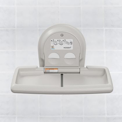 Commercial wall mounted baby changing unit top
