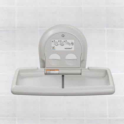 White Koala Kare Horizontal Wall Mounted Baby Changing Unit