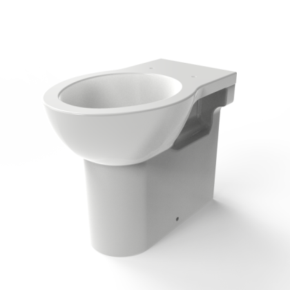 NymaPRO Back To Wall Box Rim Doc M Toilet Pan | Commercial Washrooms